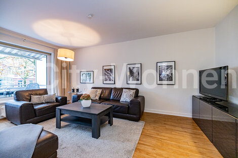 moeblierte Wohnung mieten in Hamburg Hoheluft/Moltkestraße. Wohnzimmer