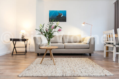 moeblierte Wohnung mieten in Hamburg Eimsbüttel/Marthastraße. Wohnbereich