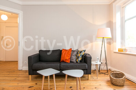furnished apartement for rent in Hamburg Sternschanze/Lindenallee. living room