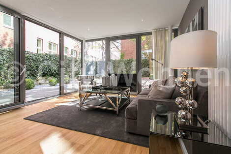furnished apartement for rent in Hamburg Winterhude/Geibelstraße. living room