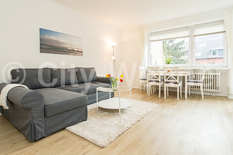 furnished apartement for rent in Hamburg Bahrenfeld/Von-Sauer-Straße. living room