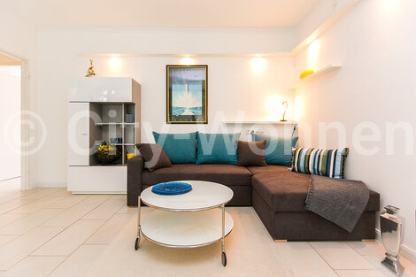 furnished apartement for rent in Hamburg Blankenese/Heydornweg. living room