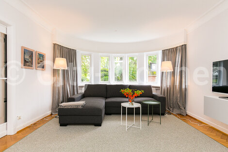 furnished apartement for rent in Hamburg Groß Flottbek/Rosenhagenstraße. living room