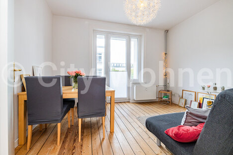 moeblierte Wohnung mieten in Hamburg Winterhude/Knickweg.