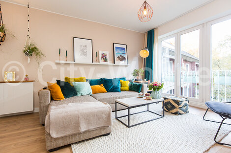 furnished apartement for rent in Hamburg Eimsbüttel/Quickbornstraße. living room