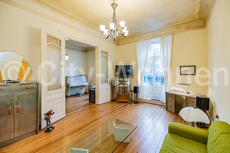 furnished apartement for rent in Hamburg Harvestehude/Jungfrauenthal. living room
