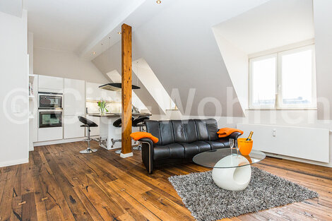 furnished apartement for rent in Hamburg Altona/Palmaille. living area