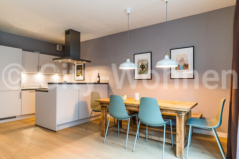 Alquilar apartamento amueblado en Hamburgo Groß Flottbek/Julius-Brecht-Straße. vivir y comer