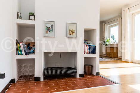 furnished apartement for rent in Hamburg Blankenese/Hasenhöhe. living room