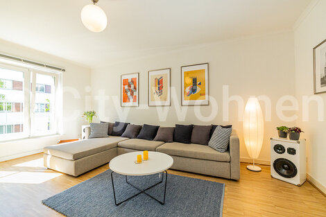 moeblierte Wohnung mieten in Hamburg Ottensen/Barnerstraße. Wohnzimmer