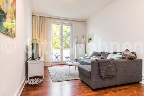 furnished apartement for rent in Hamburg Eimsbüttel/Gärtnerstraße. living room