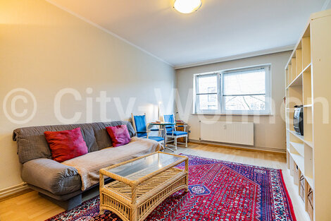 Alquilar apartamento amueblado en Hamburgo Barmbek/Vogelweide. salón