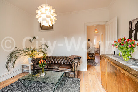 furnished apartement for rent in Hamburg St. Georg/Rostocker Straße. living area