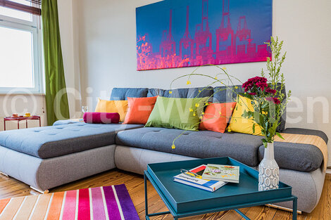 furnished apartement for rent in Hamburg Altona/Alsenplatz. living room