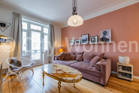 Alquilar apartamento amueblado en Hamburgo Eimsbüttel/Heussweg. salón
