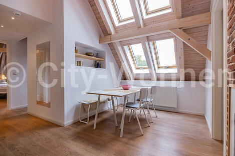furnished apartement for rent in Hamburg Eimsbüttel/Bellealliancestraße. living & dining