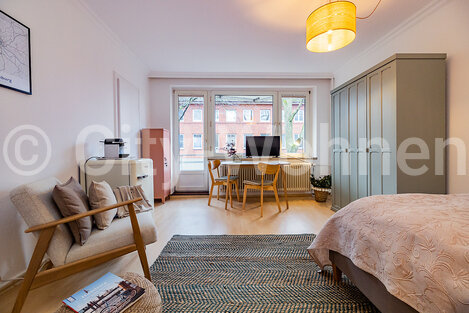 furnished apartement for rent in Hamburg Marienthal/Kurvenstraße. 
