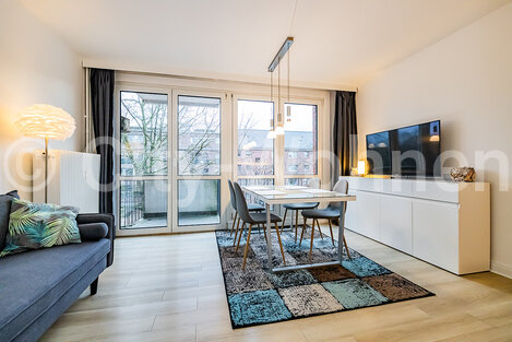 moeblierte Wohnung mieten in Hamburg Borgfelde/Grevenweg. 