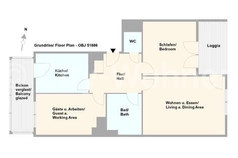 furnished apartement for rent in Hamburg Winterhude/Saarlandstraße. 