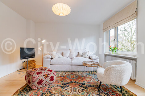 moeblierte Wohnung mieten in Hamburg Eppendorf/Lenhartzstraße. 