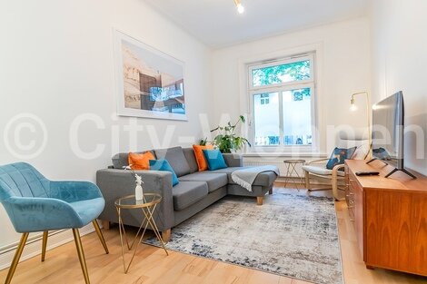 Alquilar apartamento amueblado en Hamburgo Winterhude/Preystraße.