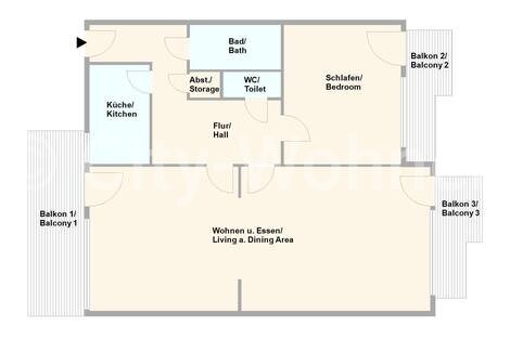 furnished apartement for rent in Hamburg Winterhude/Sierichstraße.