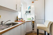 Alquilar apartamento amueblado en Hamburgo Uhlenhorst/Auguststraße.  cocina 6 (pequ)