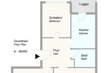 Alquilar apartamento amueblado en Hamburgo Eppendorf/Husumer Straße.  plano 2 (pequ)