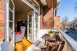 Alquilar apartamento amueblado en Hamburgo Eppendorf/Hans-Much-Weg. balcón 6 (pequ)