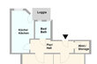 furnished apartement for rent in Hamburg Barmbek/Alter Teichweg.  floor plan 2 (small)