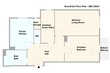 furnished apartement for rent in Hamburg Hoheluft/Breitenfelder Straße. floor plan 2 (small)