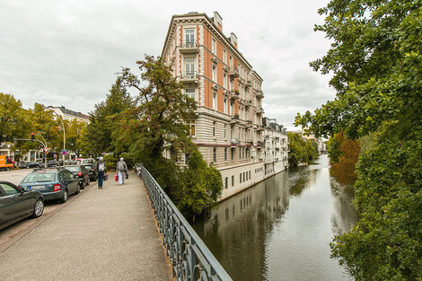 Wohnen am Kanal im Stadtteil Hamburg-Eppendorf - Möblierte Wohnungen von City-Wohnen