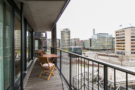 Neubauwohnung mit Balkon im neuen Stadtteil Hamburg-HafenCity - Möblierte Wohnungen von City-Wohnen