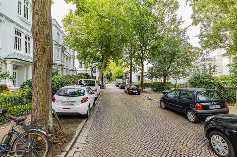 Noble city villas and chic historical buildings in the Hamburg-Harvestehude district - Furnished apartments from City-Wohnen
