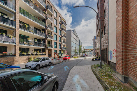 Moderno edificio residencial en el barrio de Hamburgo-Bahrenfeld - Pisos amueblados de City-Wohnen